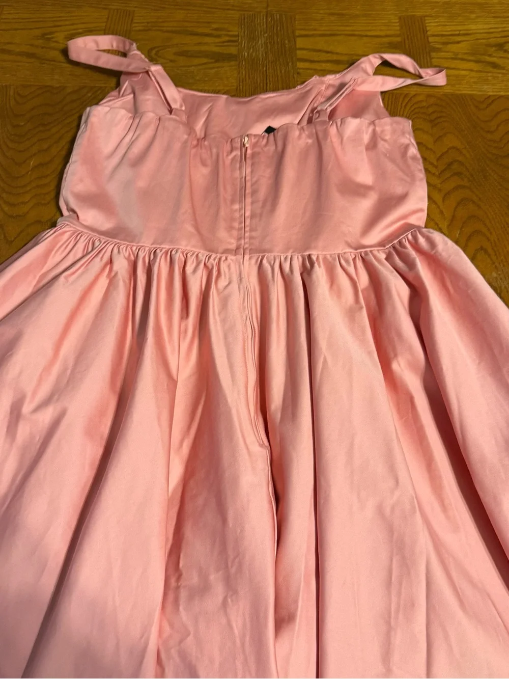 Vixen By Micheline Pitt Ingenue Swing Dress in Blush Pink Sateen XL NWT FLAWED - Picture 14 of 16